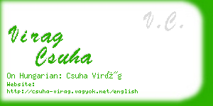 virag csuha business card